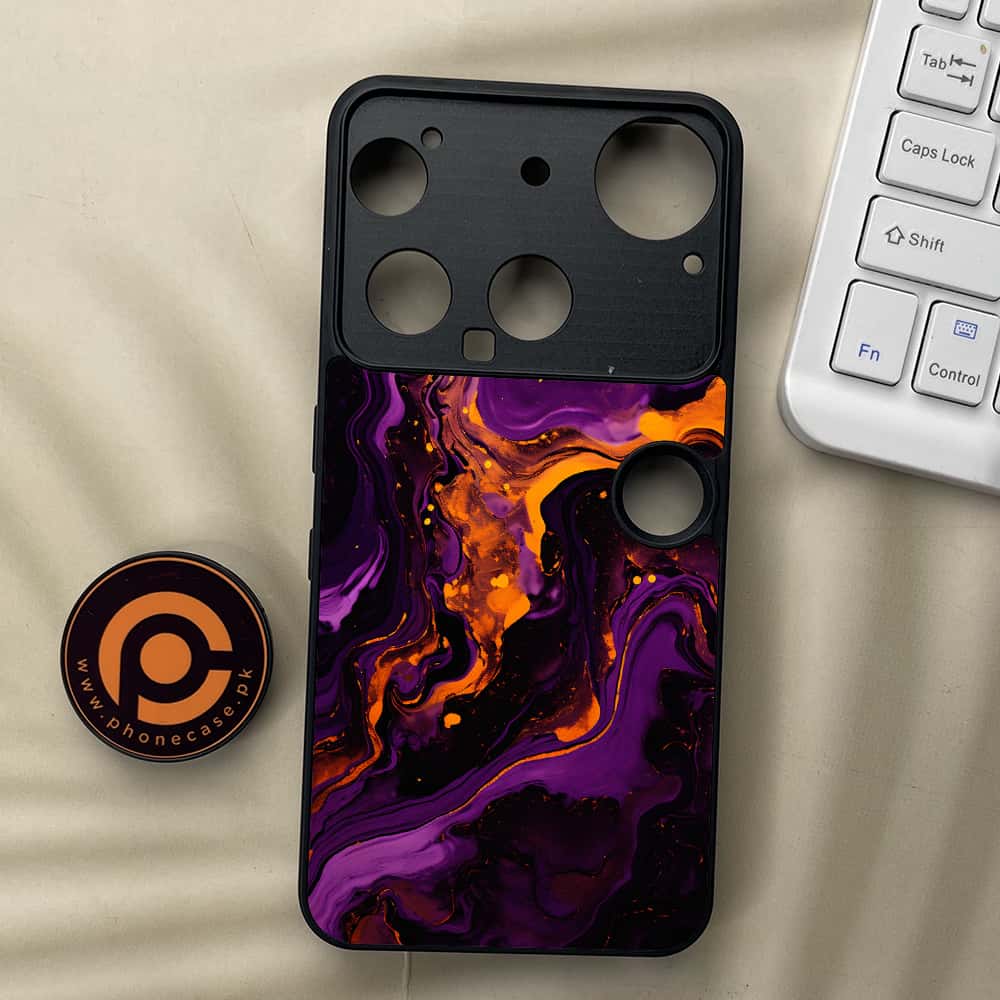 Nothing Phone 3 - Liquid Marble 2.0 Series - Premium Metal  Printed soft Bumper shock Proof Case