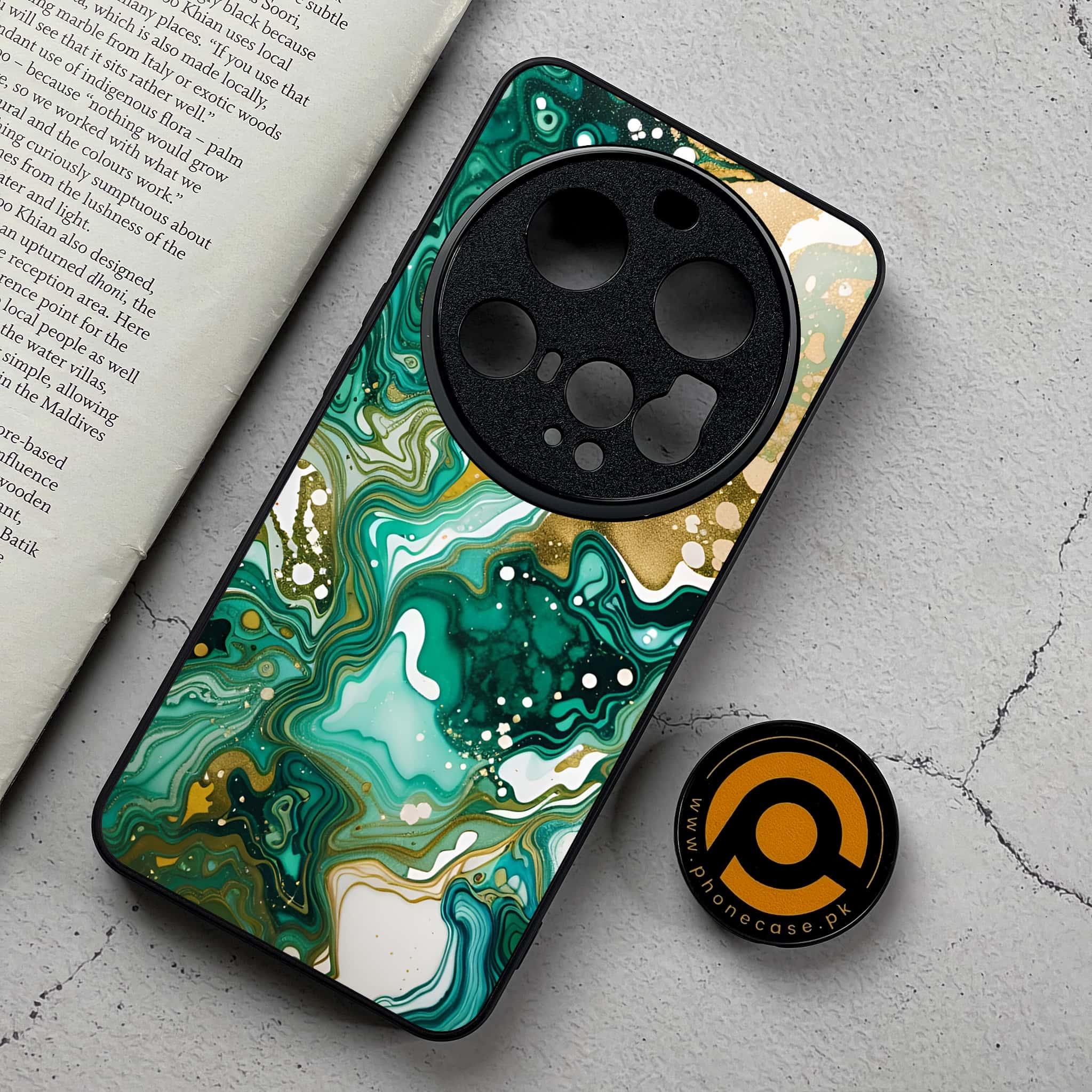 Xiaomi 15 Ultra - Liquid Marble 2.0 Series - Premium Metal Printed Soft Bumper Shockproof Case
