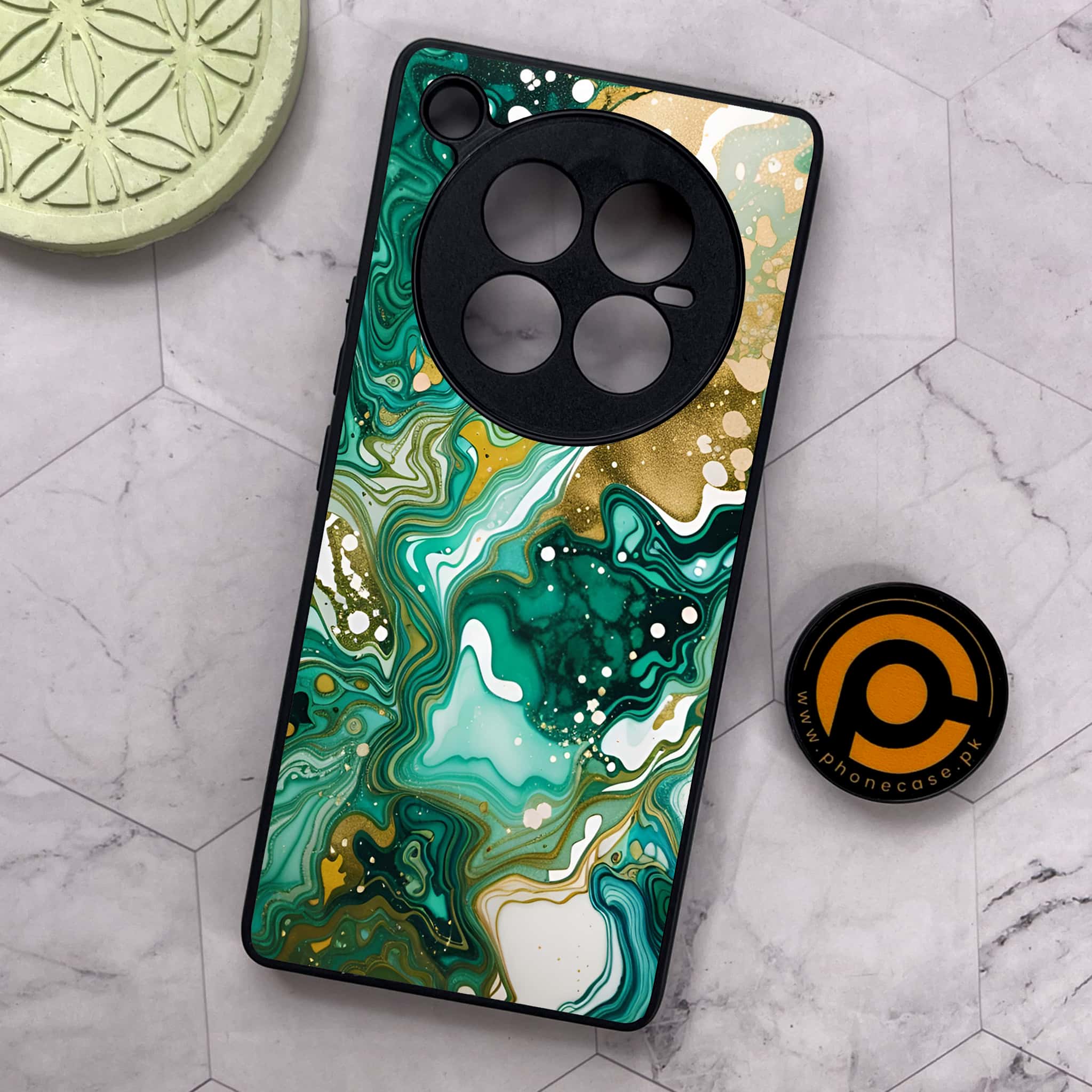 Infinix Zero 40 5G - Liquid Marble 2.0 Series - Premium Metal Printed soft Bumper shock Proof Case