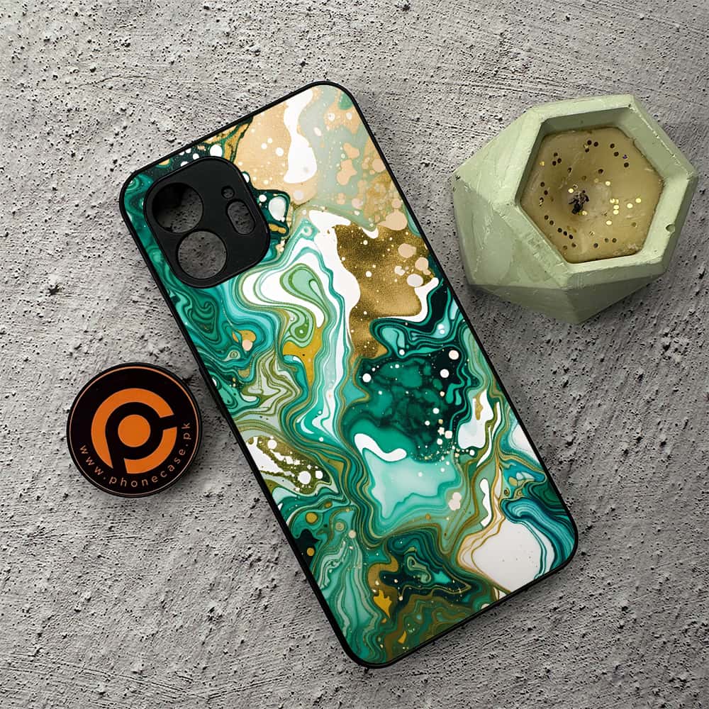 Nothing Phone 2 - Liquid Marble 2.0 Series - Premium Metal  Printed soft Bumper shock Proof Case