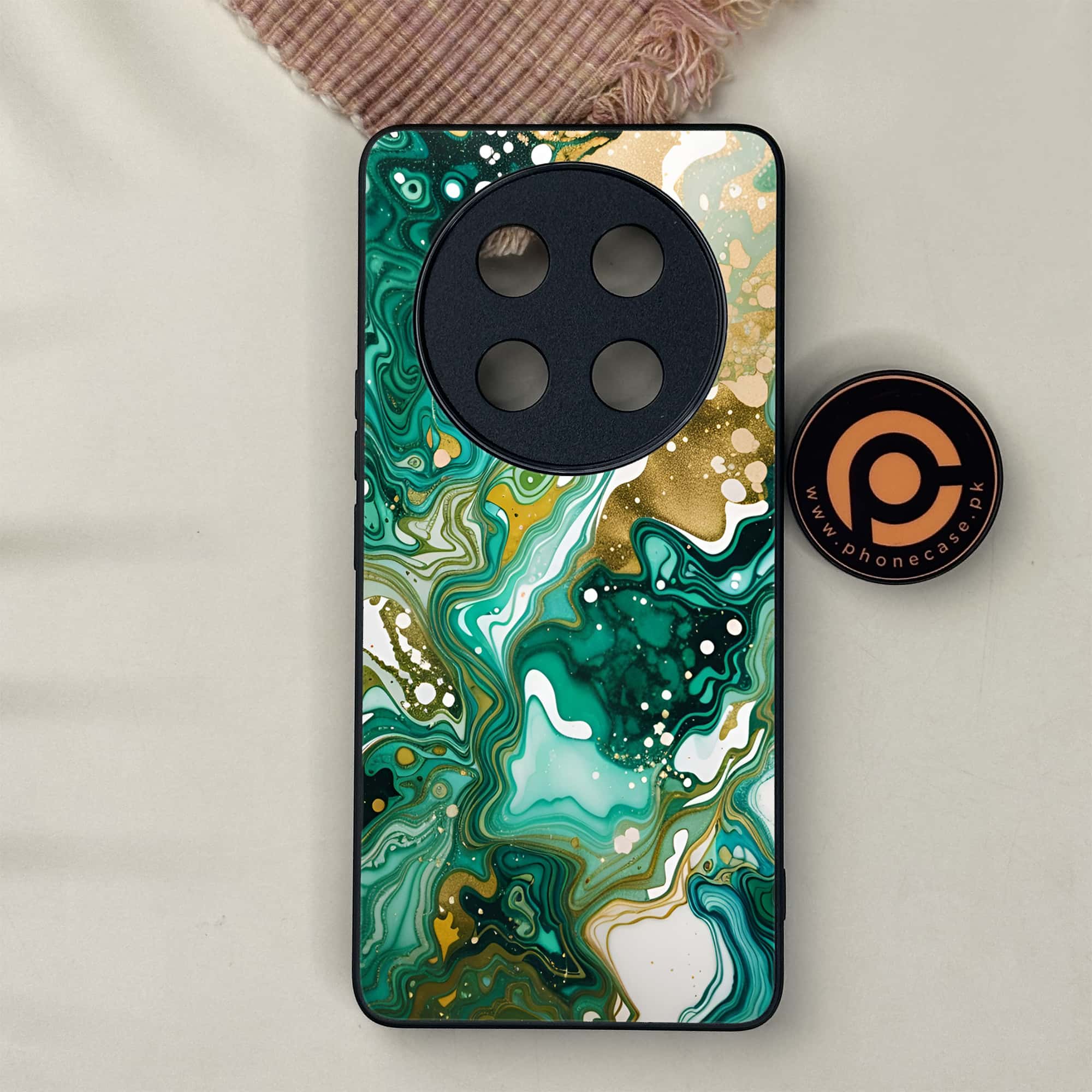 Honor X9c 5G - Liquid Marble 2.0 Series - Premium Metal Printed soft Bumper shock Proof Case