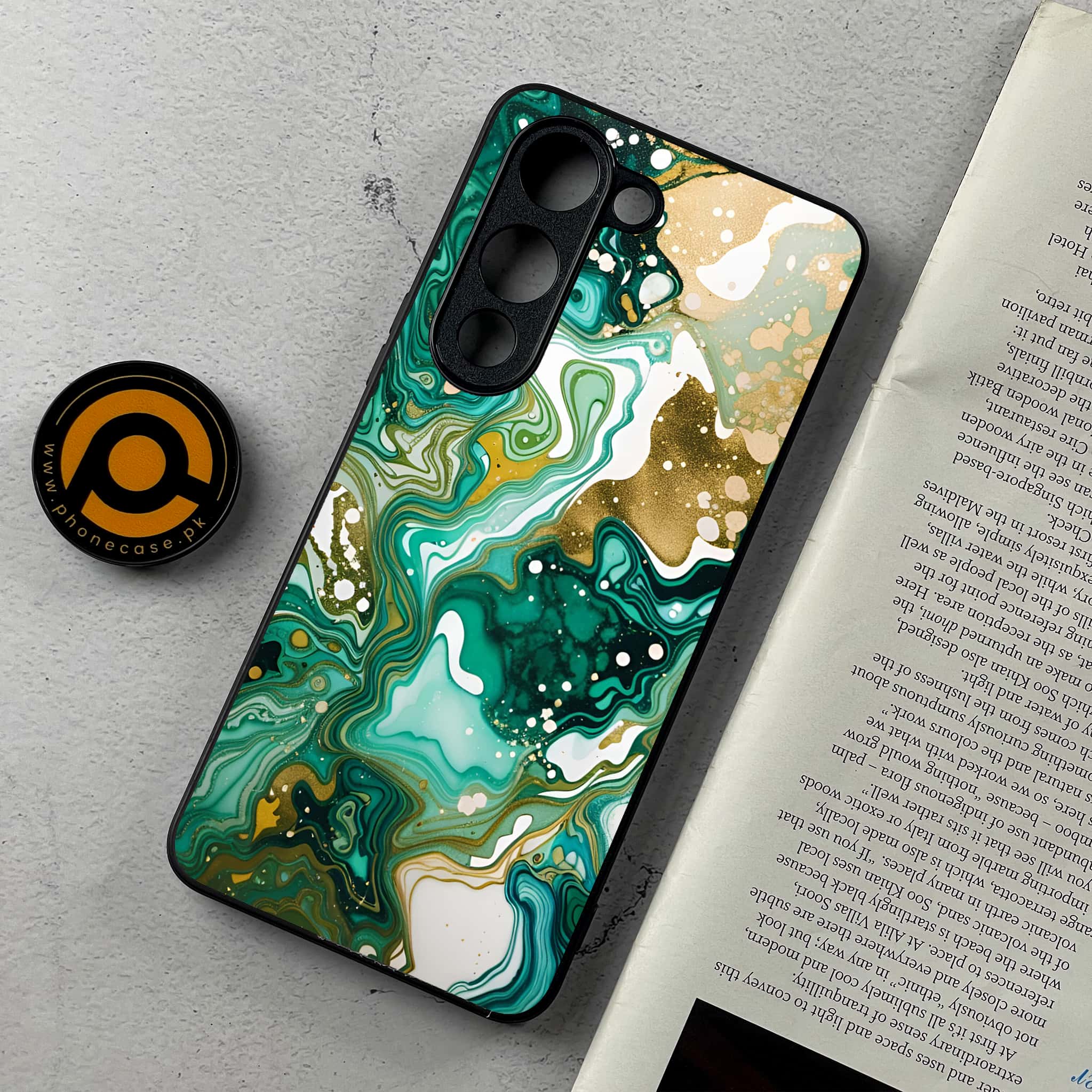 Vivo Y04 - Liquid Marble 2.0 Series - Premium Metal Printed Soft Bumper Shockproof Case