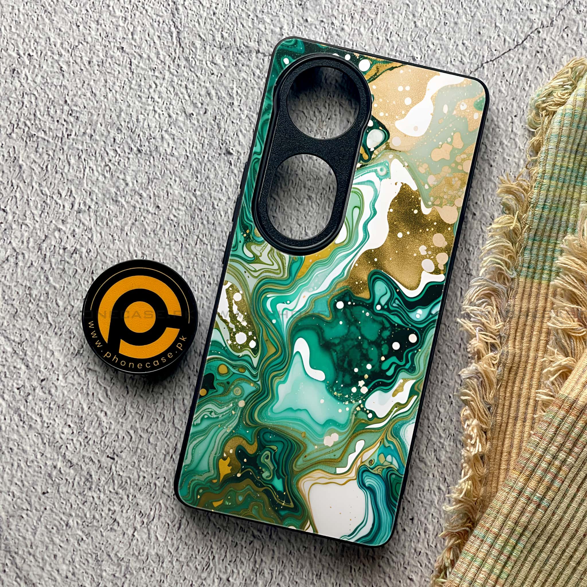 Vivo S19 Pro - Liquid Marble 2.0 Series - Premium Metal Printed soft Bumper shock Proof Case