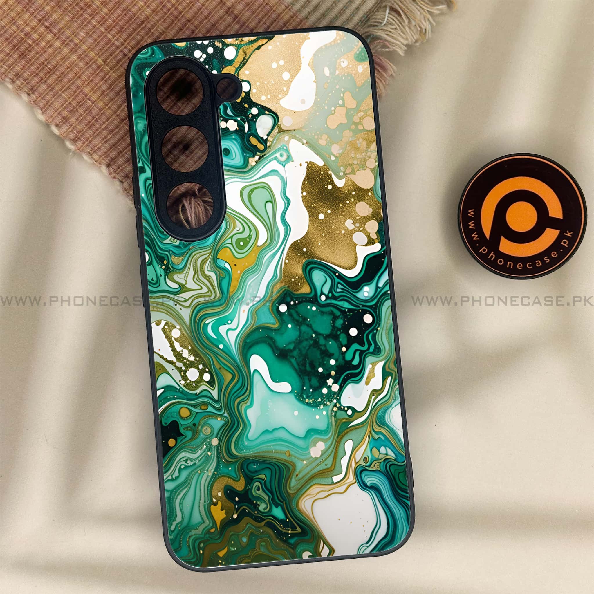 Tecno Spark 40 Pro - Liquid Marble 2.0 Series - Premium Metal Printed soft Bumper shock Proof Case