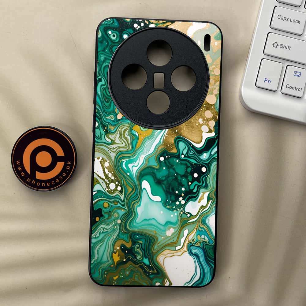 Vivo X200 - Liquid Marble 2.0 Series - Premium Metal  Printed soft Bumper shock Proof Case