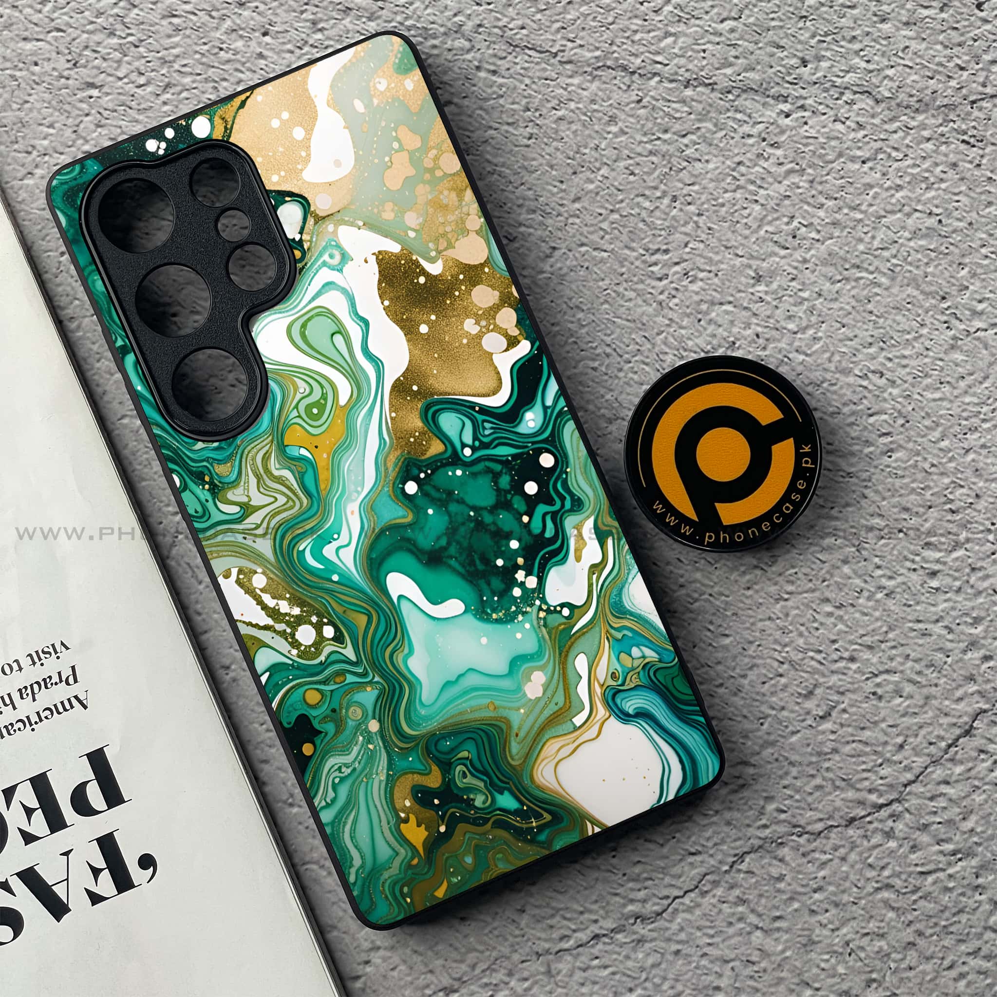 OnePlus 13 - Liquid Marble 2.0 Series - Premium Metal Printed soft Bumper shock Proof Case