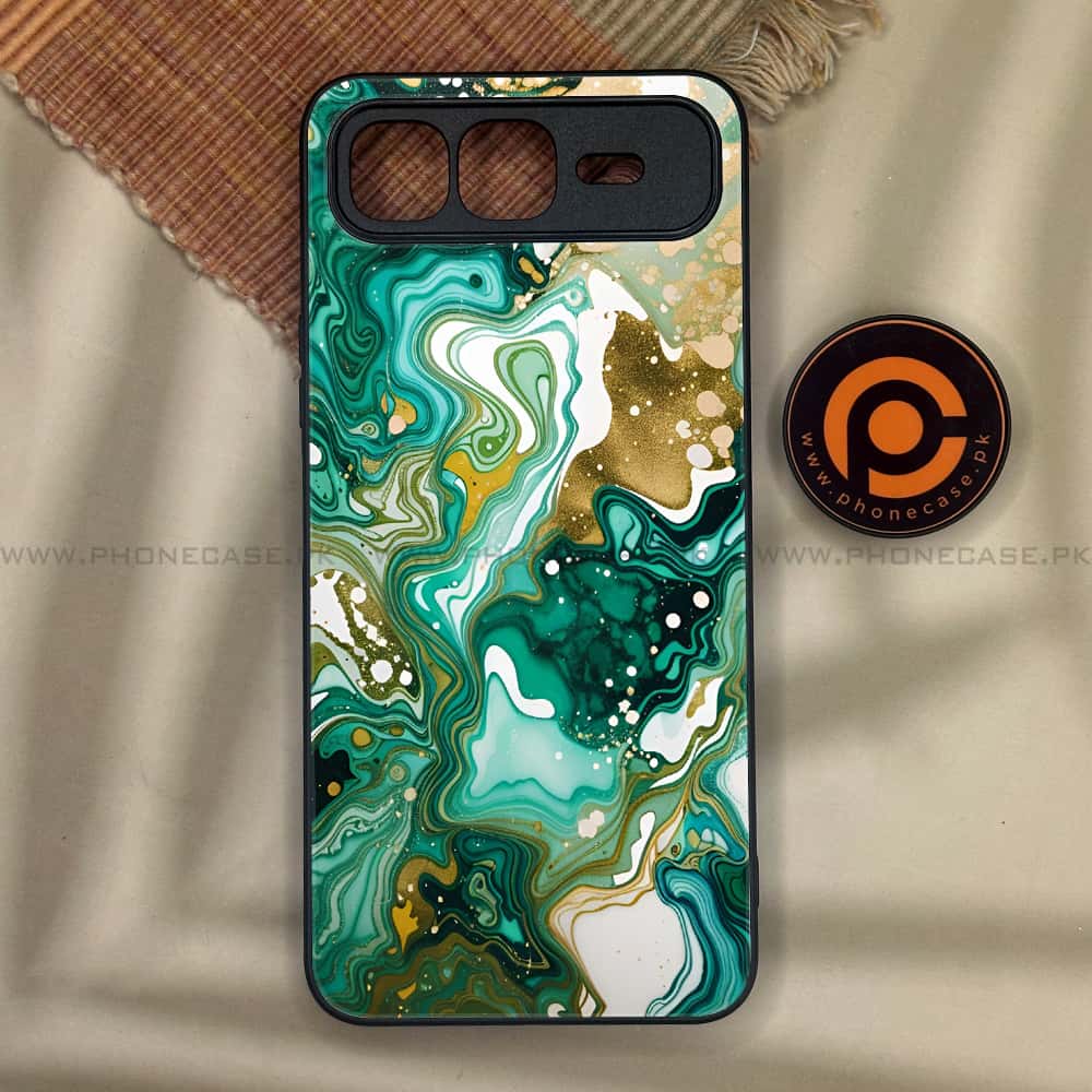 Infinix Smart 10 Plus - Liquid Marble 2.0 Series - Premium Metal Printed soft Bumper shock Proof Case