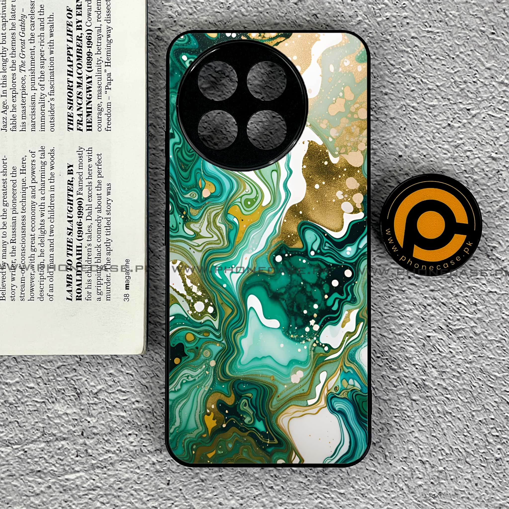 OnePlus Ace 5 - Liquid Marble 2.0 Series - Premium Metal Printed soft Bumper shock Proof Case