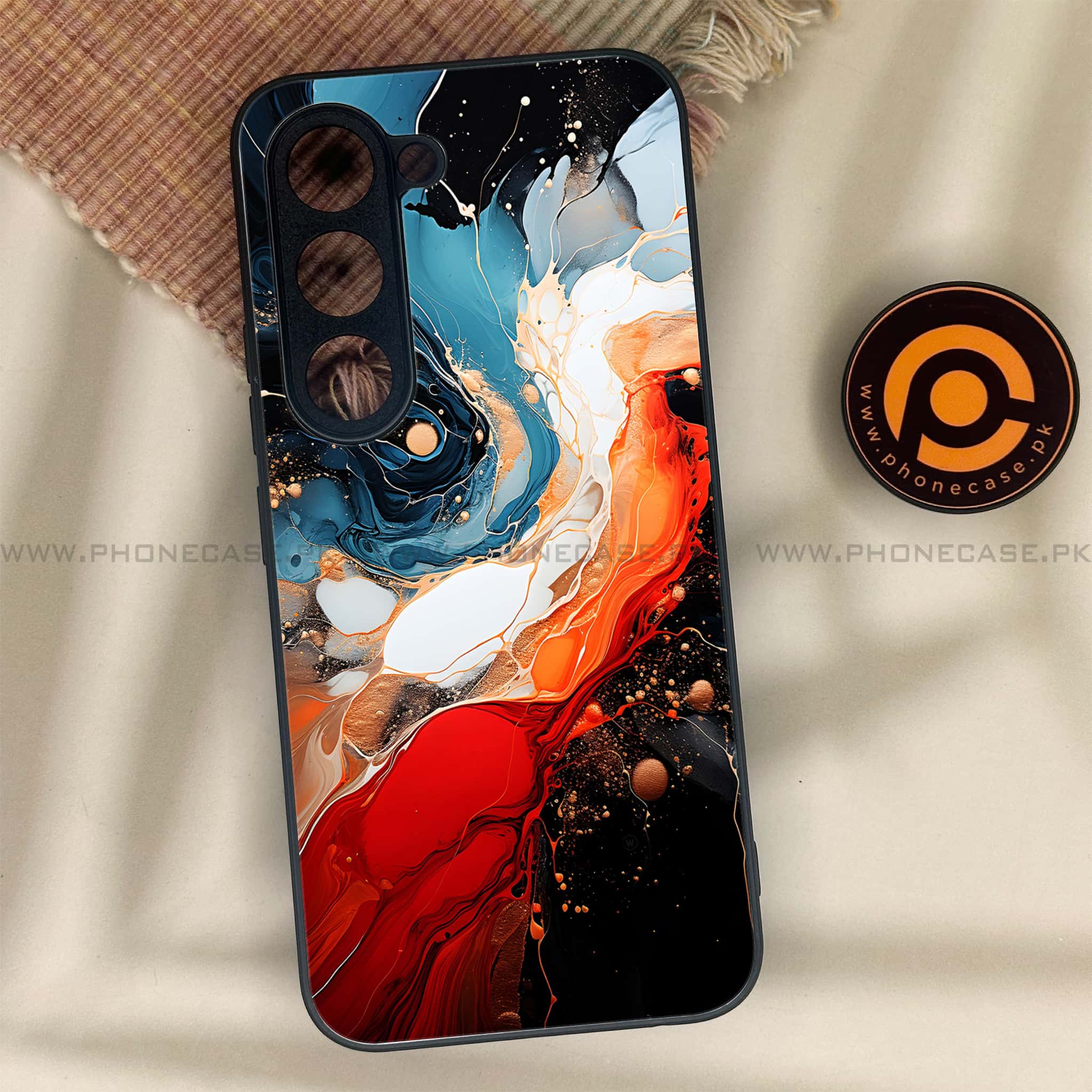 Tecno Spark 40 Pro - Liquid Marble 2.0 Series - Premium Metal Printed soft Bumper shock Proof Case
