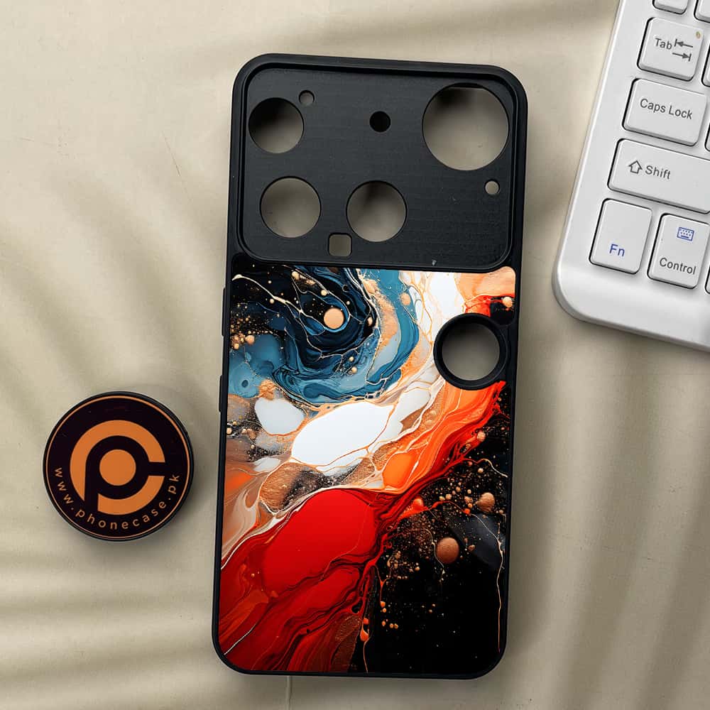 Nothing Phone 3 - Liquid Marble 2.0 Series - Premium Metal  Printed soft Bumper shock Proof Case