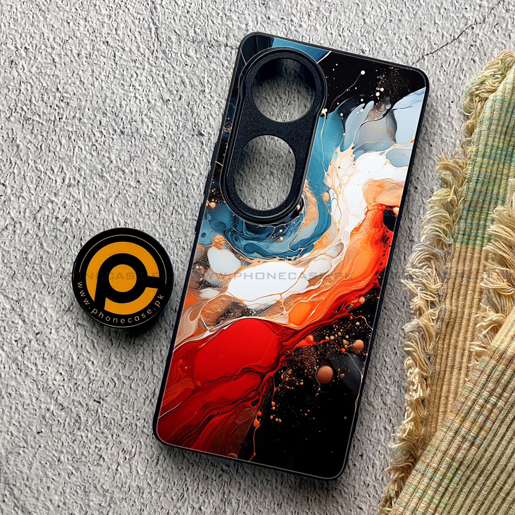Vivo S19 Pro - Liquid Marble 2.0 Series - Premium Metal Printed soft Bumper shock Proof Case