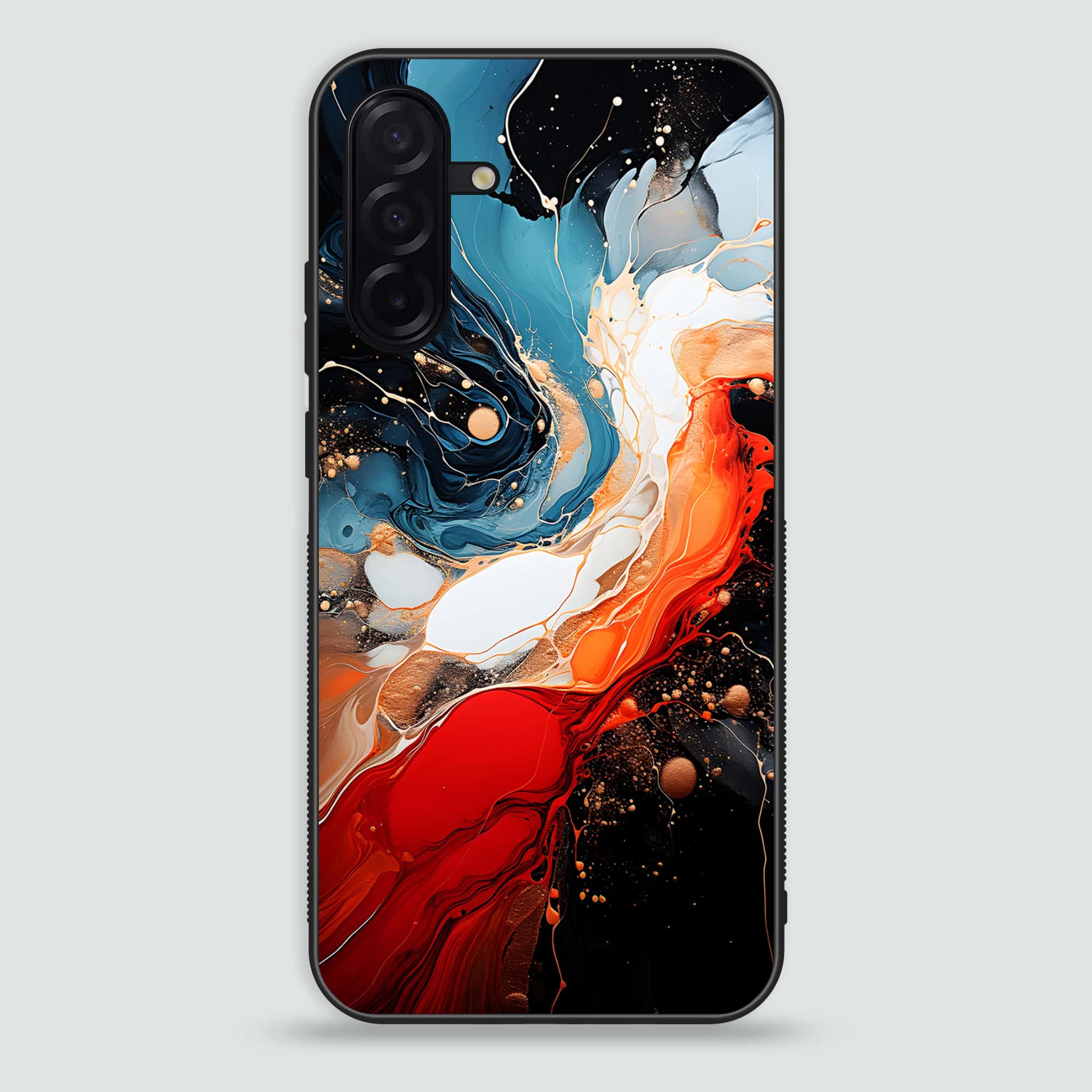 Samsung Galaxy A26 - Liquid Marble 2.0 Series - Premium Printed Glass soft Bumper shock Proof Case