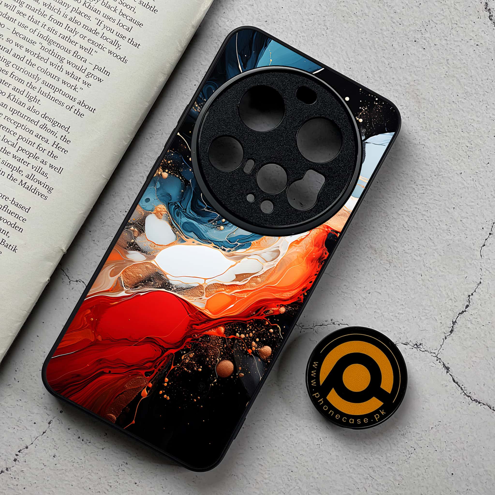 Xiaomi 15 Ultra - Liquid Marble 2.0 Series - Premium Metal Printed Soft Bumper Shockproof Case