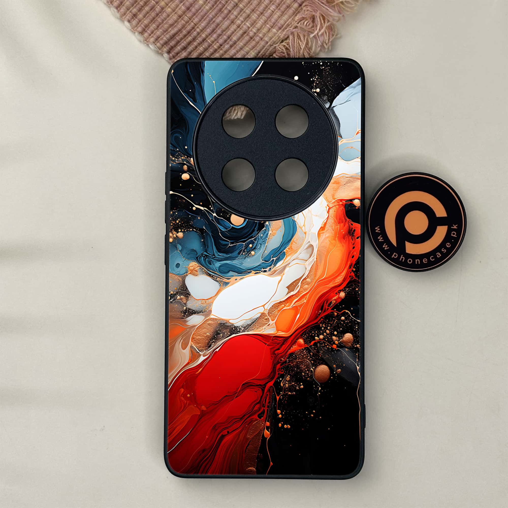 Honor X9c 5G - Liquid Marble 2.0 Series - Premium Metal Printed soft Bumper shock Proof Case