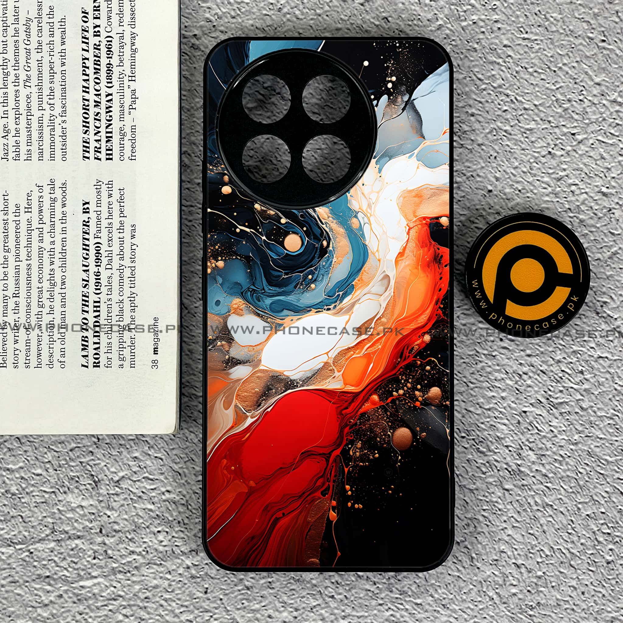 OnePlus Ace 5 - Liquid Marble 2.0 Series - Premium Metal Printed soft Bumper shock Proof Case