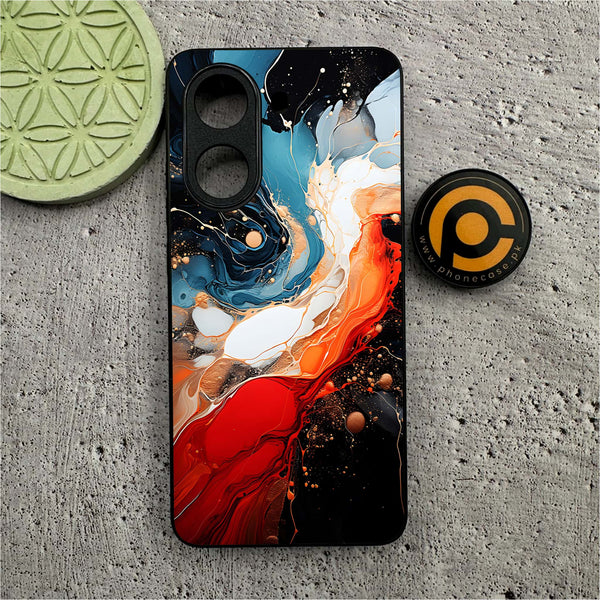 Xiaomi Redmi Turbo 4 - Liquid Marble 2.0 Series - Premium Metal Printed soft Bumper shock Proof Case