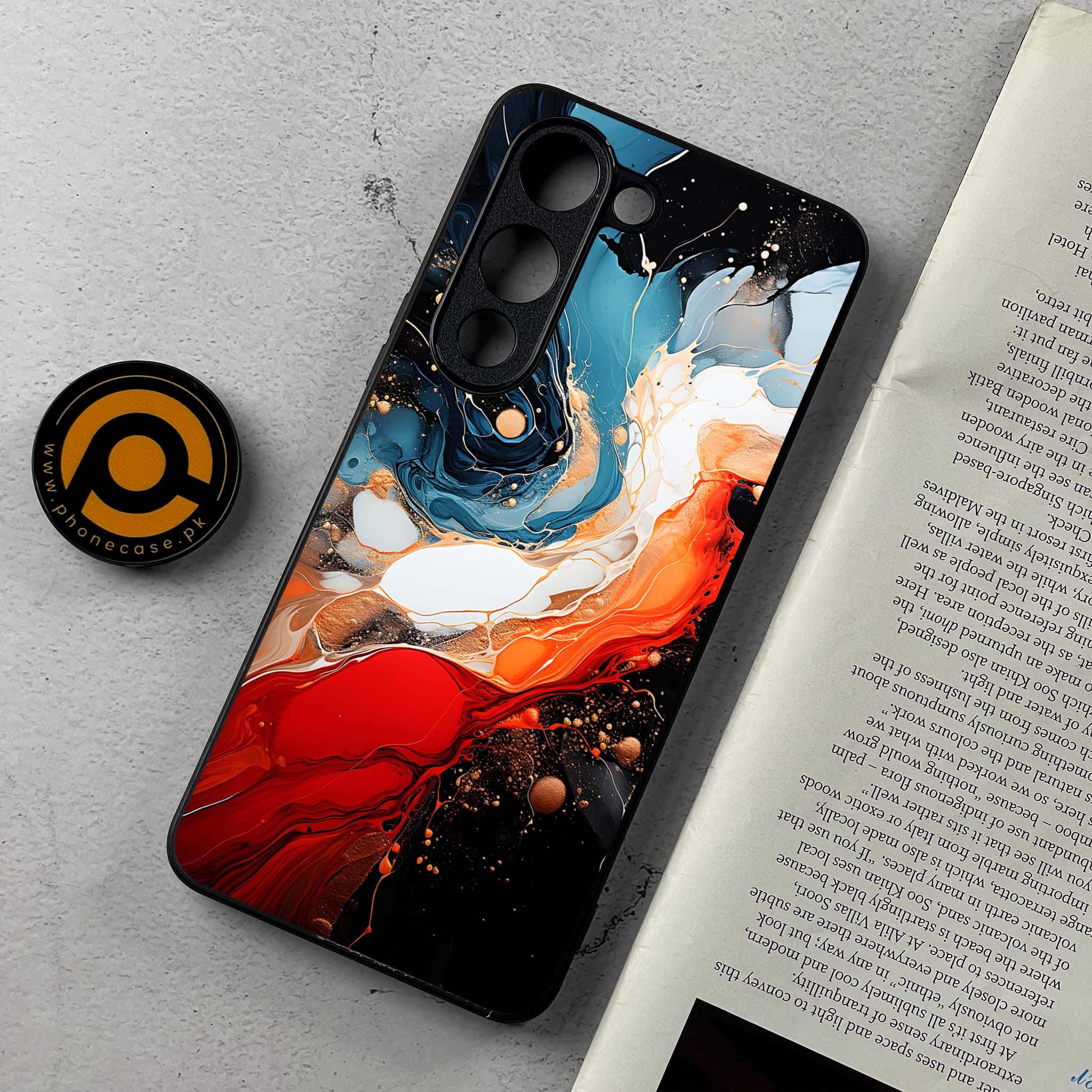 Vivo Y04 - Liquid Marble 2.0 Series - Premium Metal Printed Soft Bumper Shockproof Case