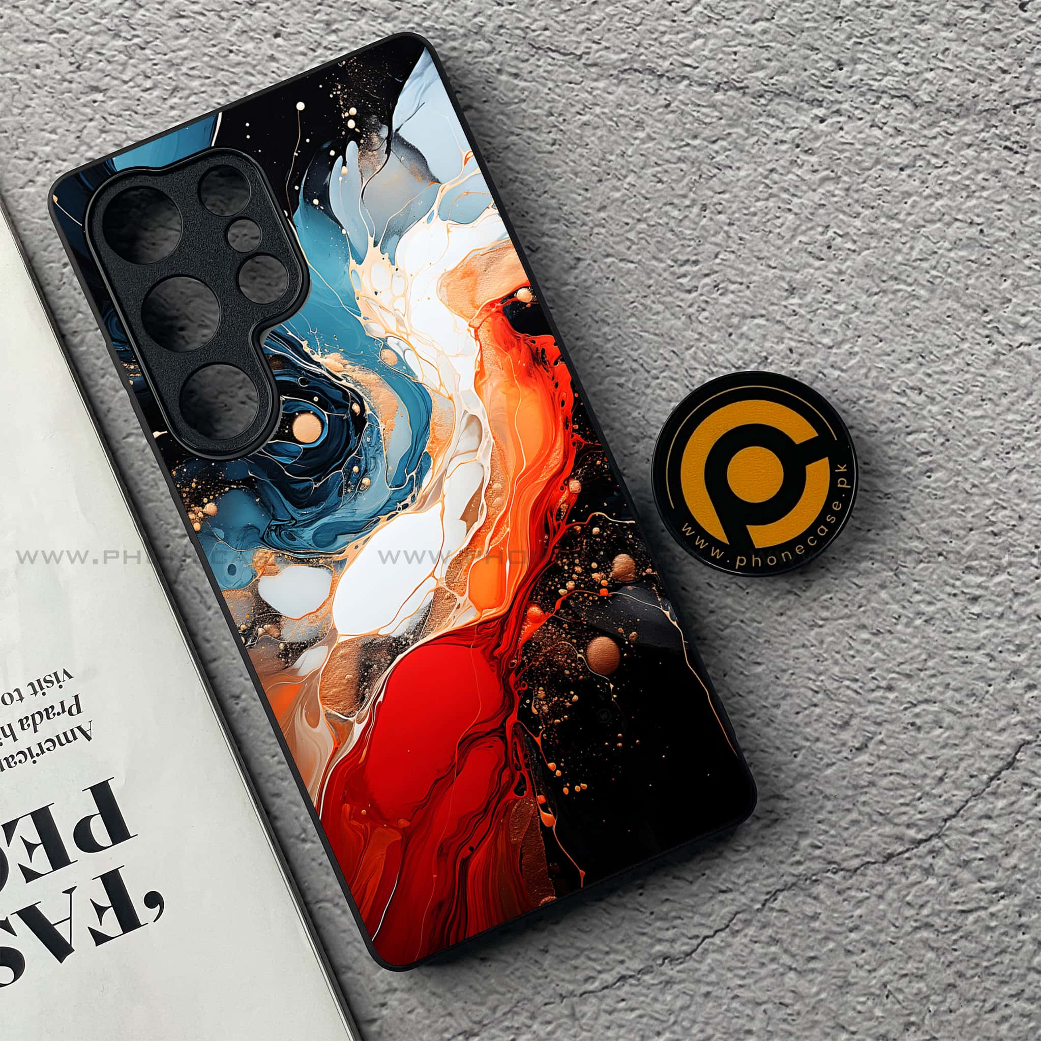 OnePlus 13 - Liquid Marble 2.0 Series - Premium Metal Printed soft Bumper shock Proof Case