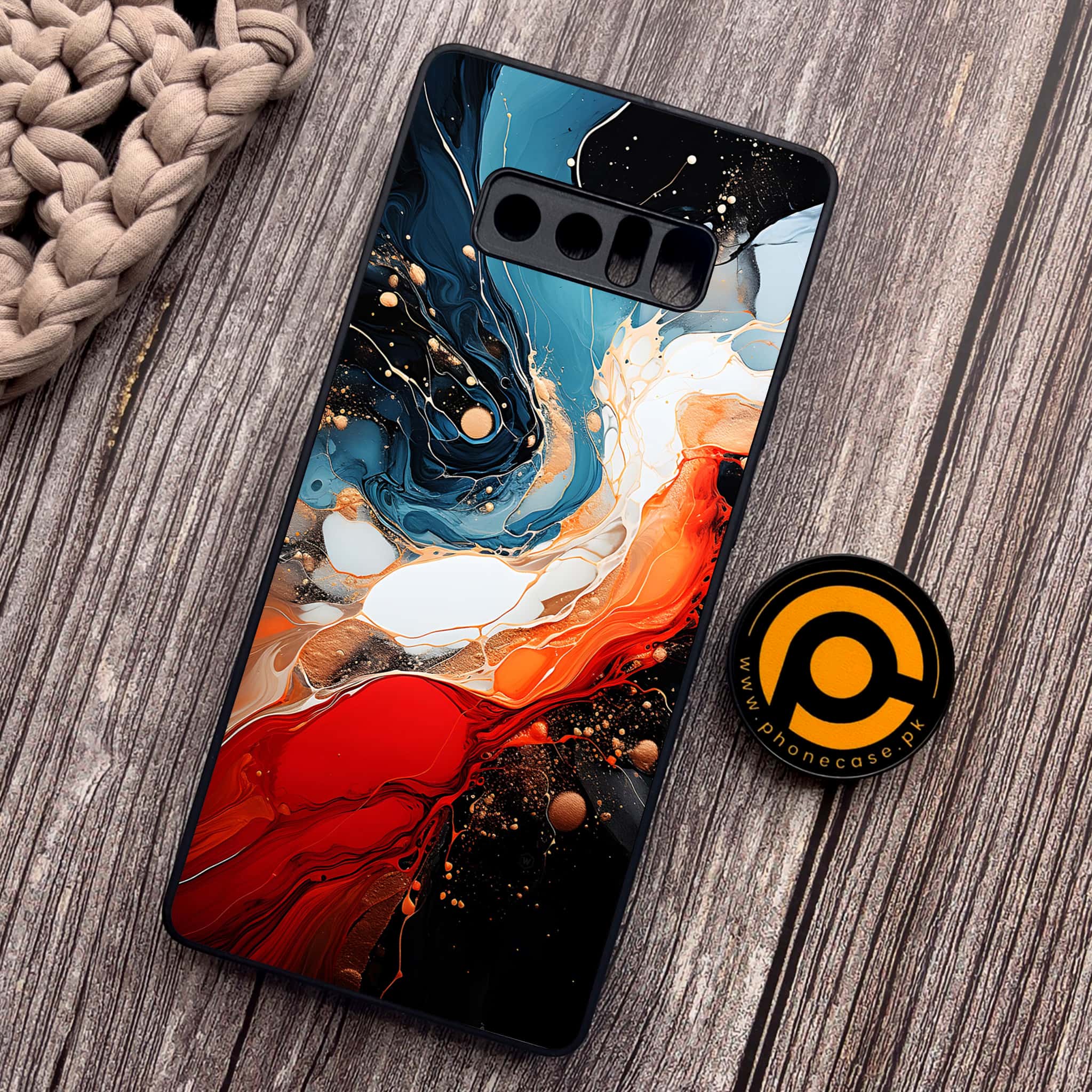 Samsung Galaxy Note 8 - Liquid Marble 2.0 Series - Premium Metal Printed soft Bumper shock Proof Case