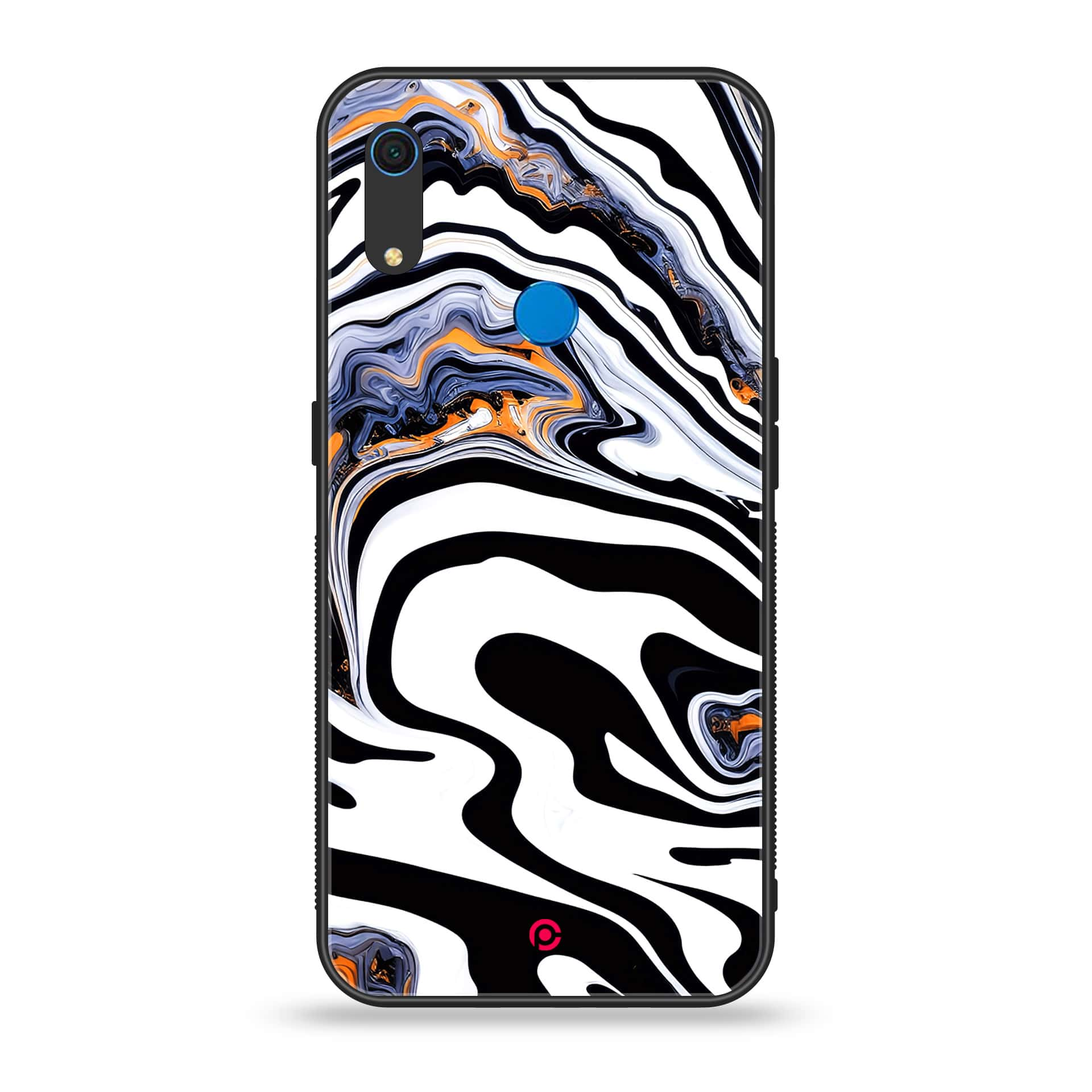 Huawei Y6s - Liquid Marble Series - Premium Printed Metal soft Bumper shock Proof Case