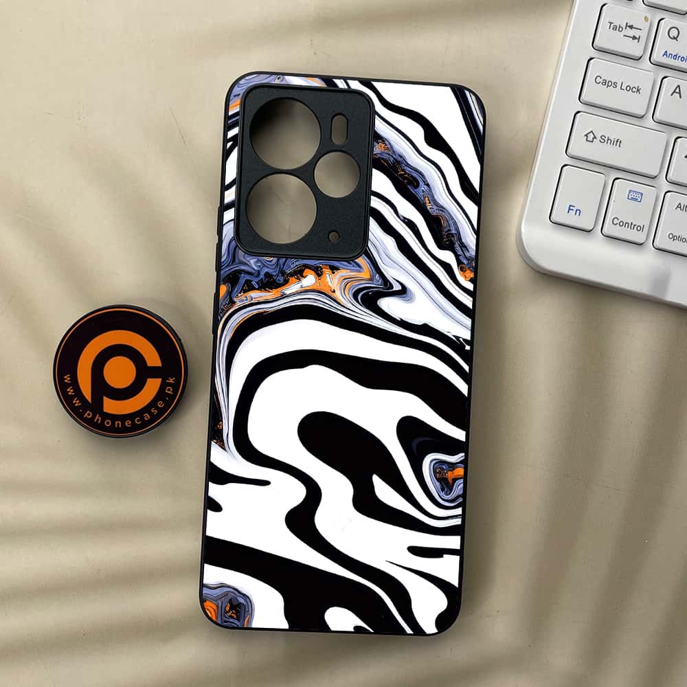 Realme 14 5G - Liquid Marble Series - Premium Metal Printed soft Bumper Shock Proof Case