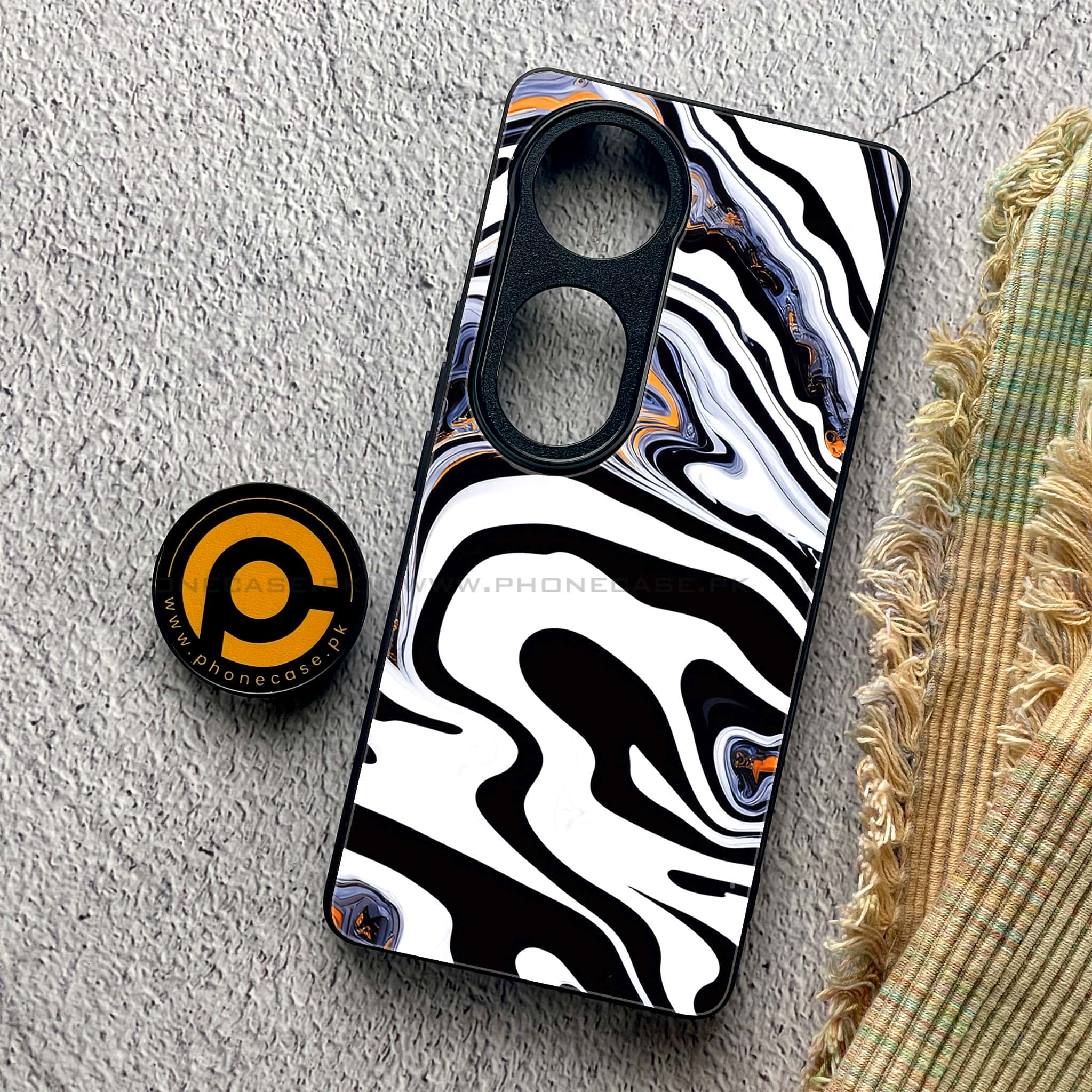 Vivo S19 Pro - Liquid Marble Series - Premium Metal Printed soft Bumper shock Proof Case