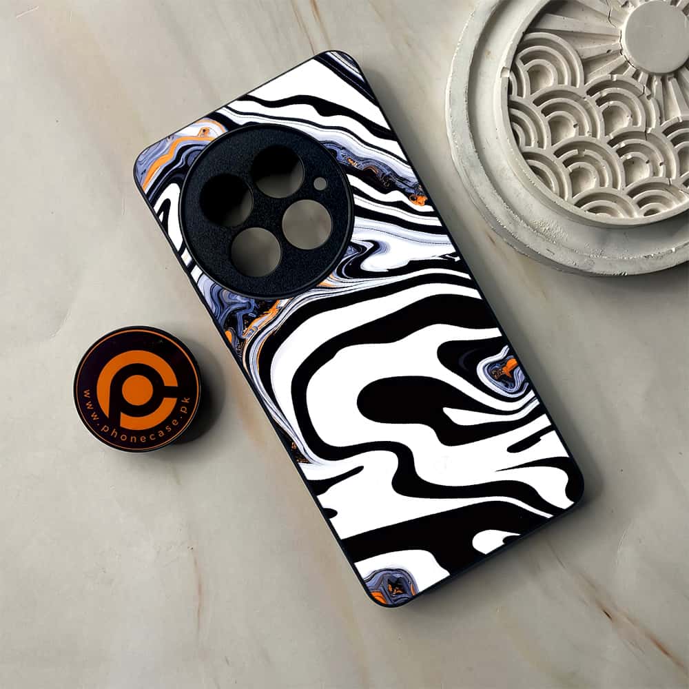 OnePlus 13 - Liquid Marble Series - Premium Metal Printed soft Bumper shock Proof Case
