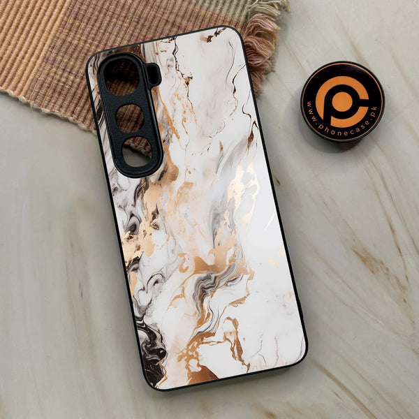 Vivo Y400 - Liquid Marble Series - Premium Metal Printed soft Bumper shock Proof Case