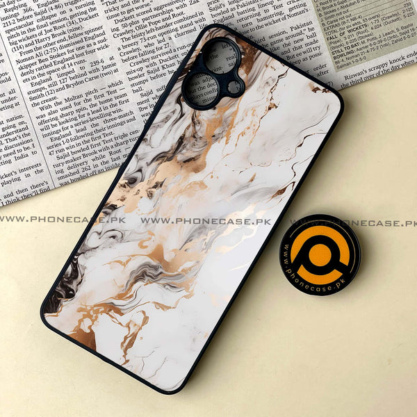 Samsung Galaxy A06  - Liquid Marble Series - Premium Metal Printed soft Bumper shock Proof Case