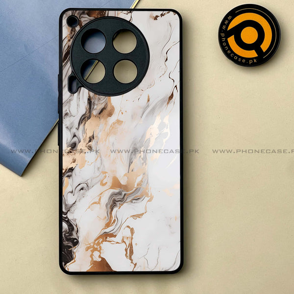 Tecno Camon 30 - Liquid Marble Series -  Premium Printed Metal soft Bumper shock Proof Case