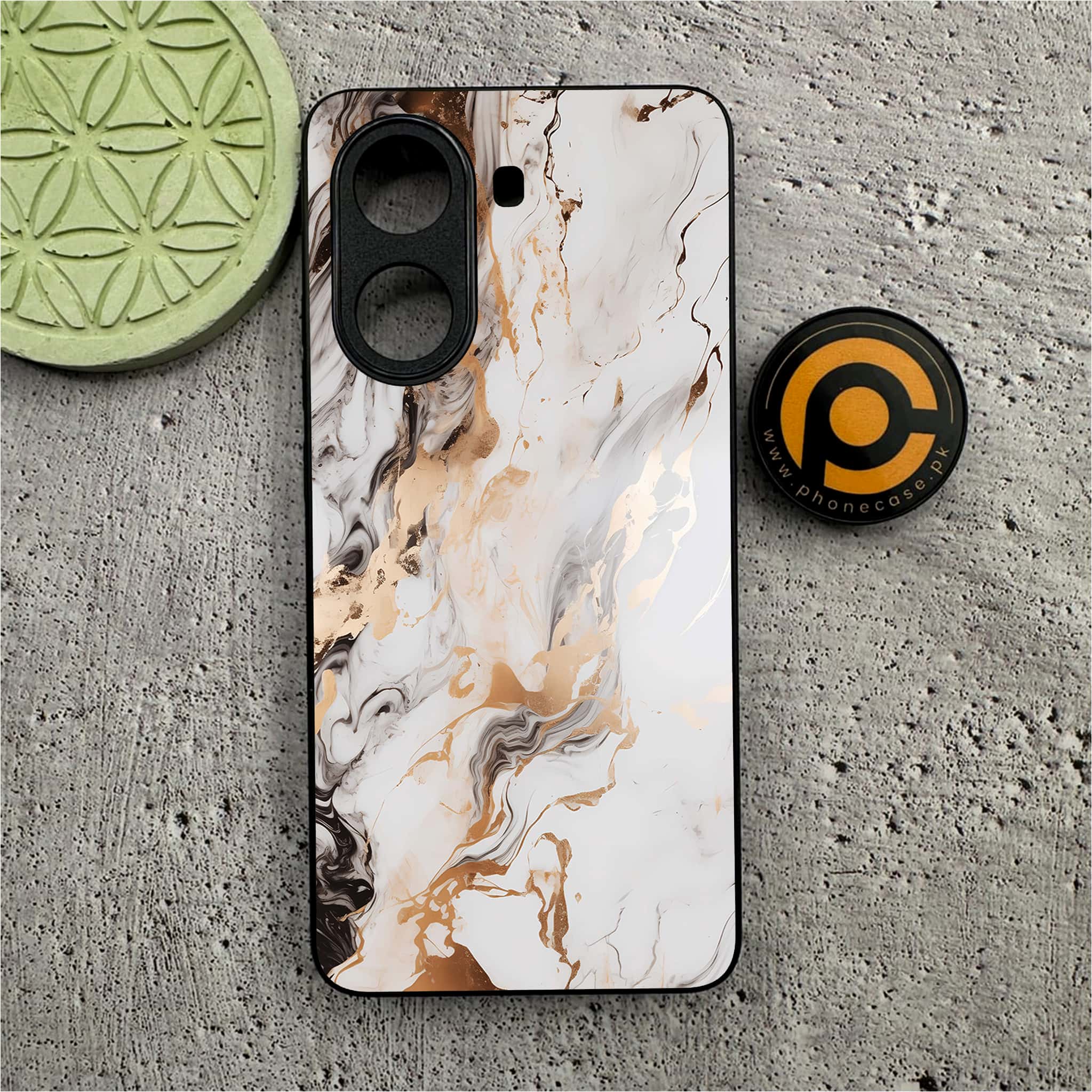 Xiaomi Redmi Turbo 4 - Liquid Marble Series - Premium Metal Printed soft Bumper shock Proof Case