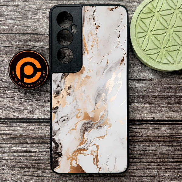Realme C65  - Liquid Marble Series - Premium Metal Printed soft Bumper shock Proof Case