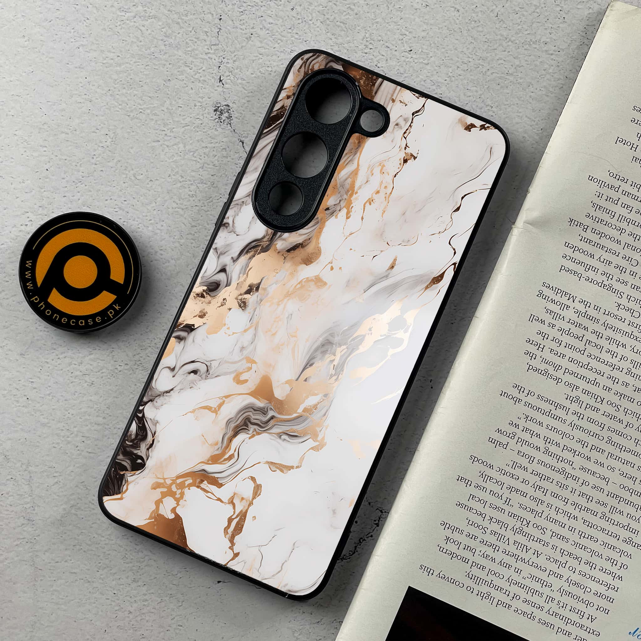 Vivo Y04 - Liquid Marble Series - Premium Metal Printed Soft Bumper Shockproof Case