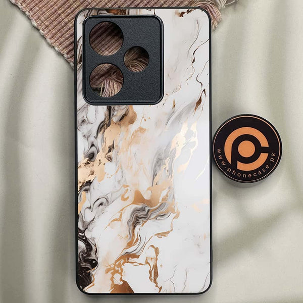 Realme GT 7 - Liquid Marble Series - Premium Metal Printed soft Bumper shock Proof Case