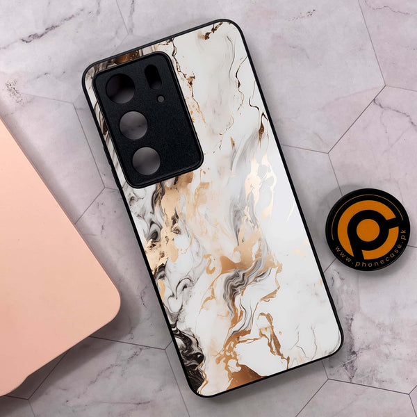 Realme C71 4G - Liquid Marble Series - Premium Metal Printed soft Bumper shock Proof Case