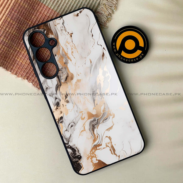 Samsung Galaxy M54 - Liquid Marble Series - Premium Printed Glass soft Bumper shock Proof Case