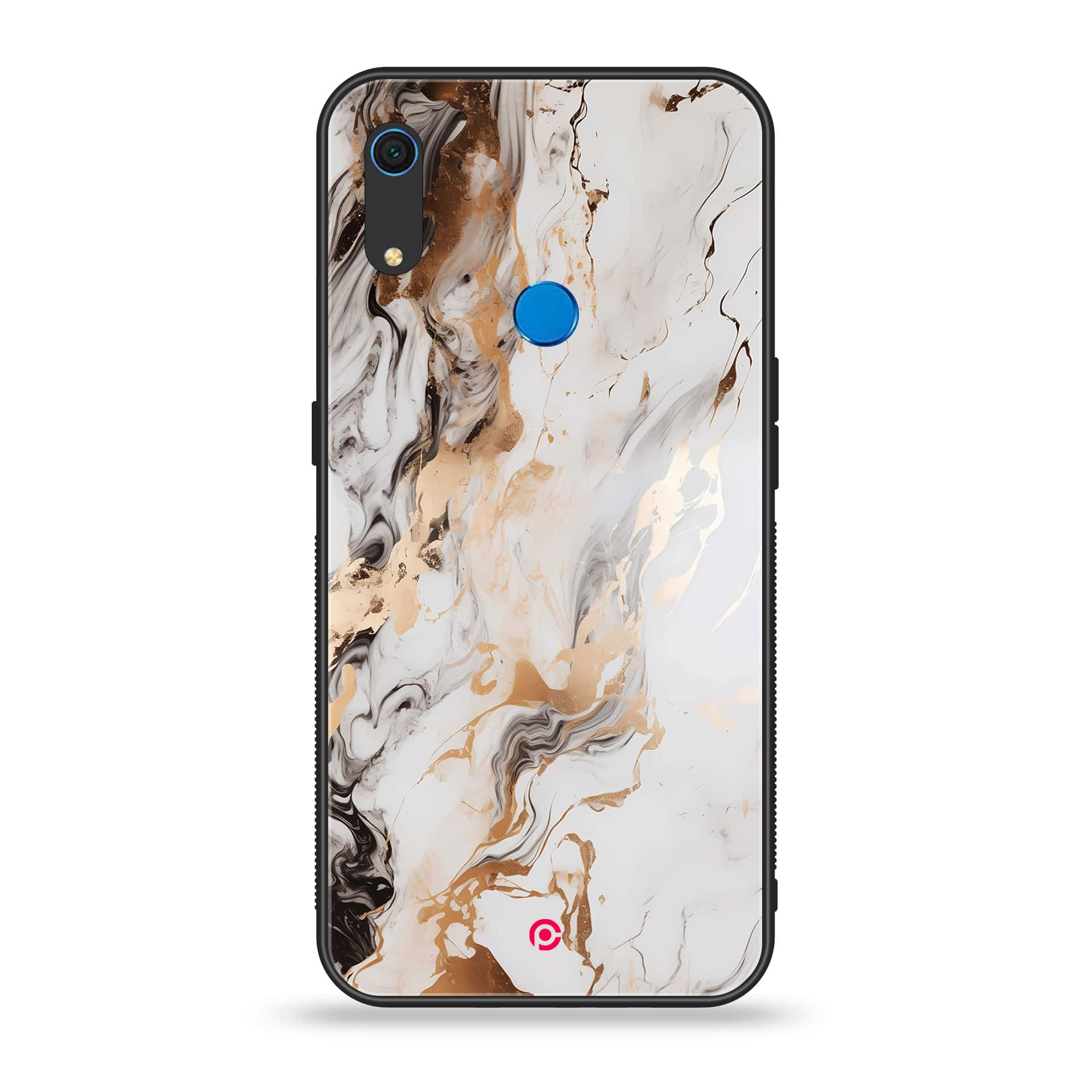 Huawei Y6s - Liquid Marble Series - Premium Printed Metal soft Bumper shock Proof Case