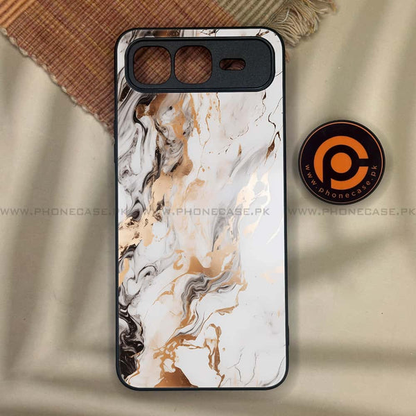 Infinix Smart 10 Plus - Liquid Marble Series - Premium Metal Printed soft Bumper shock Proof Case