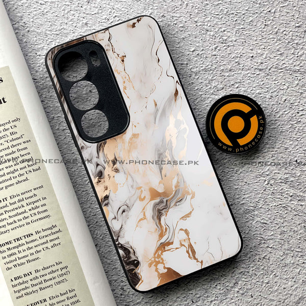 Vivo Y19s Pro - Liquid Marble Series - Premium Metal Printed soft Bumper shock Proof Case
