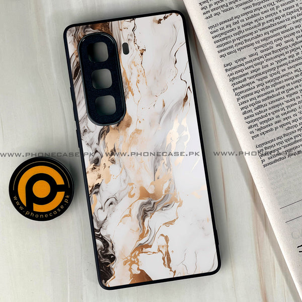 Infinix Hot 60 Pro Plus - Liquid Marble Series - Premium Metal Printed soft Bumper shock Proof Case
