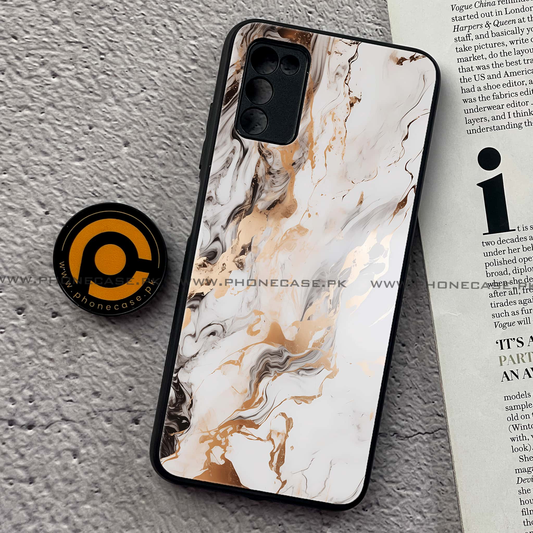 Samsung Galaxy A03s -   Liquid Marble 2.0 Series - Premium Printed Metal soft Bumper shock Proof Case