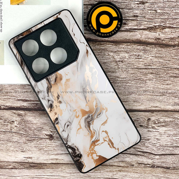 Infinix GT 20 Pro - Liquid Marble Series - Premium Printed Glass soft Bumper shock Proof Case