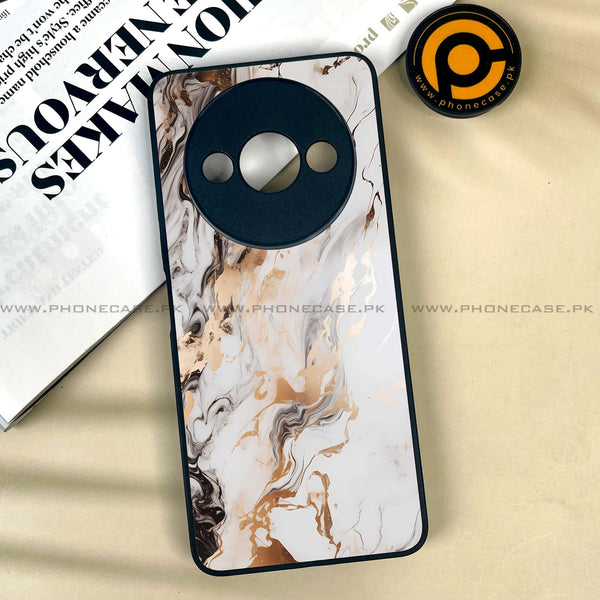 Xiaomi Redmi A3x - Liquid Marble Series - Premium Printed Metal soft Bumper shock Proof Case