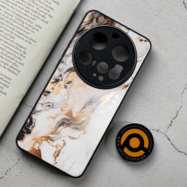 Xiaomi 15 Ultra - Liquid Marble Series - Premium Metal Printed Soft Bumper Shockproof Case