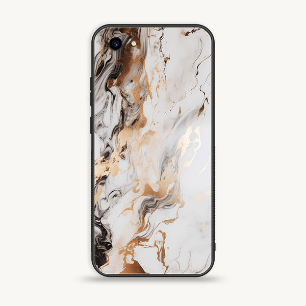 Vivo Y83 - Liquid Marble Series - Premium Printed Glass soft Bumper shock Proof Case
