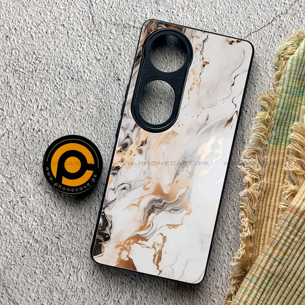 Vivo V40 Pro - Liquid Marble Series - Premium Metal Printed soft Bumper shock Proof Case