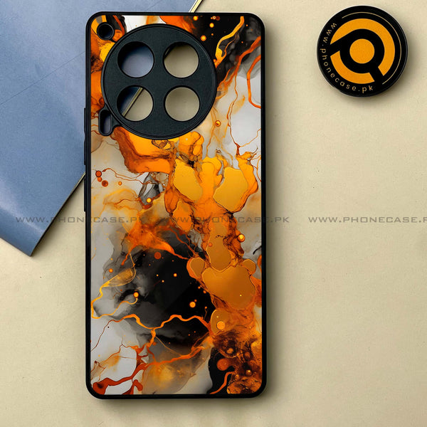 Tecno Camon 30 - Liquid Marble Series Design 2-  Premium Printed Metal soft Bumper shock Proof Case CS-27995