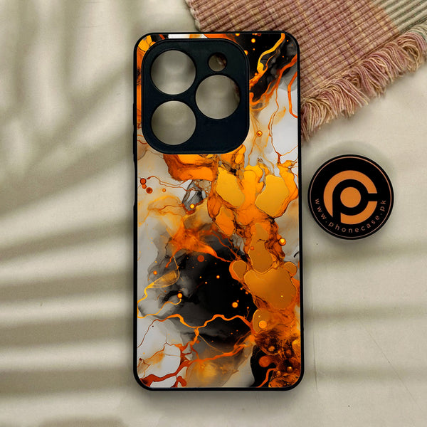 Tecno Spark GO 2024/ Smart 8/ Spark 20/ 20c/ Pop 8/ Hot 40i - Liquid Marble Design 2 - Premium Metal Printed soft Bumper Shock Proof Case CS-13506