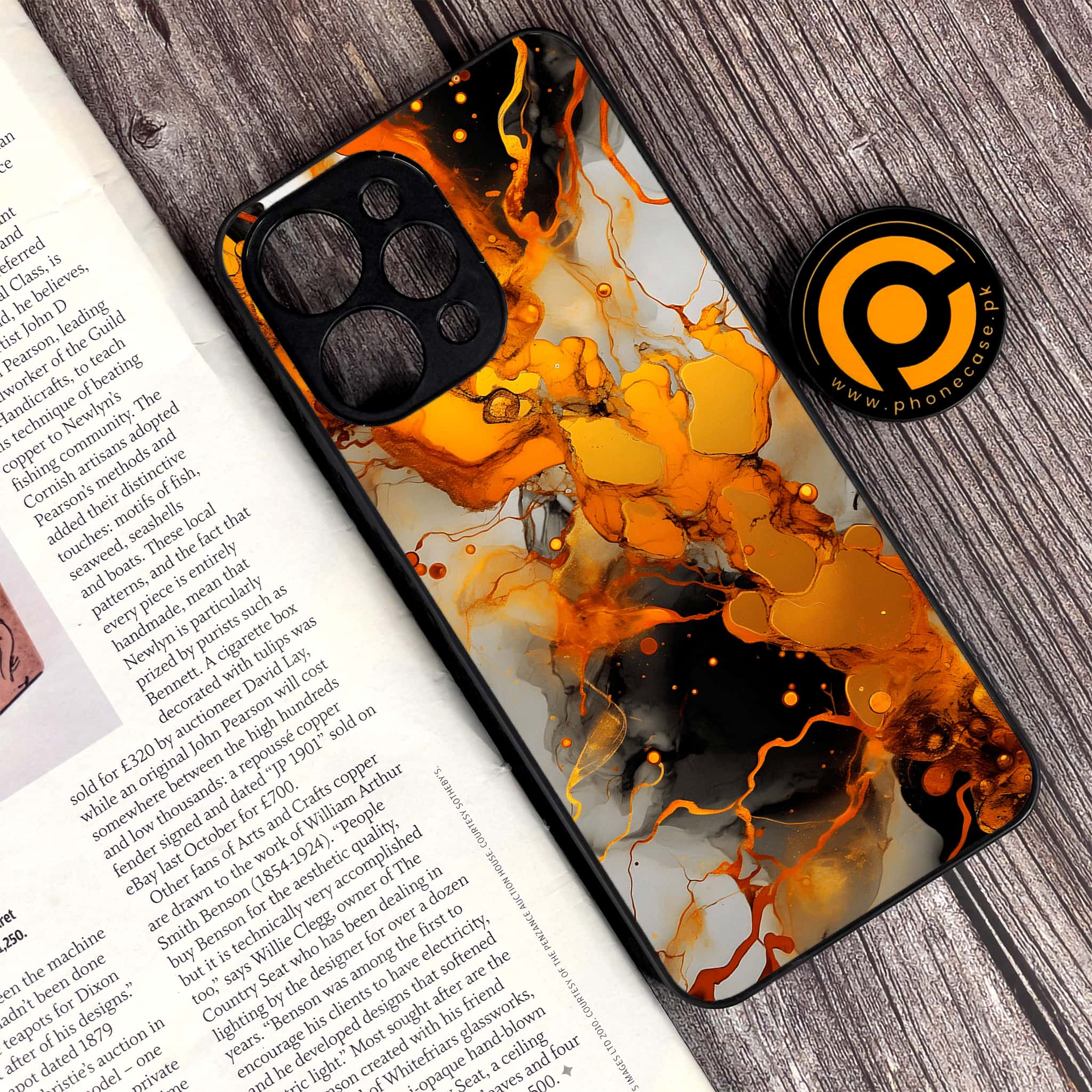 Xiaomi Redmi 12 - Liquid Marble Series - Premium Printed Glass soft Bumper shock Proof Case