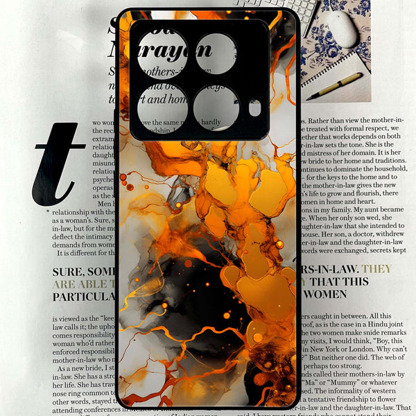 Infinix Note 40 4G - Liquid Marble Design 2 - Premium Printed Glass soft Bumper shock Proof Case CS-18196